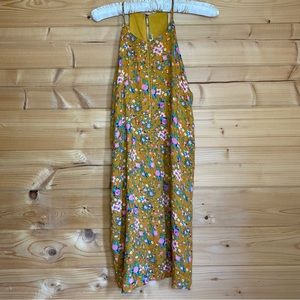 Everly Womens mustard and floral dress small